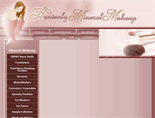 Tablet Screenshot of heavenlymineralmakeup.com